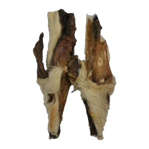 Lamskophuid met haar natuurlijke kauwsnack voor honden-degezondehondensnack