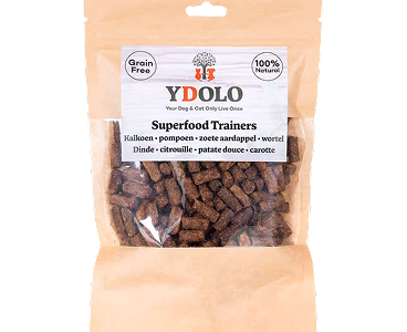 YDOLO Trainers Kalkoen + Superfoods natuurlijke hondensnacks