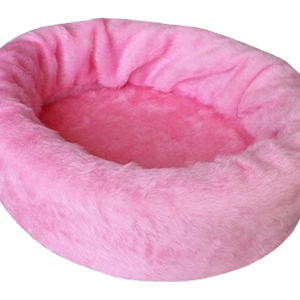 Licht roze bontmand, zachte hondenmand voor honden.