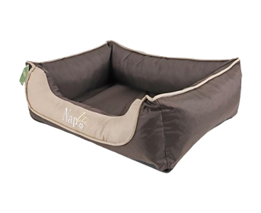 NapZZZ hondenmand waterproof Divan 80x60 bruin beige.